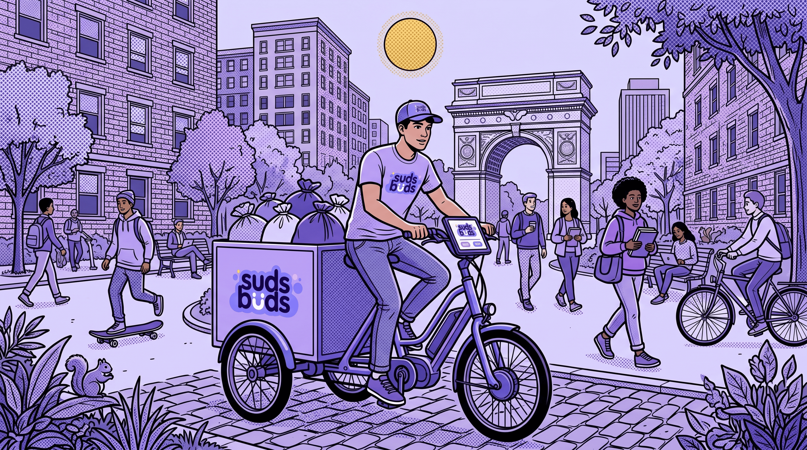 Washington Square Park and the NYU area's student-dense blocks.